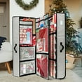 thumbnail image 7 of Hearth & Harbor Christmas Wrapping Paper Storage with Extra Christmas Storage Bins and Ribbon Storage Organizer, Gift Wrap Organizer with Wheels - Fits Up to 30 Rolls of 40", Silver, 7 of 7
