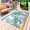White, variant on Ocean Turtle Outdoor Rug for Patio/Deck/Porch, Non-Slip Large Area Rug 4 x 6 Ft, Coastal Animals Seaweed Fish Coral Marine Life Indoor Outdoor Rugs Washable Area Rugs, Camping Rug Carpet Runner