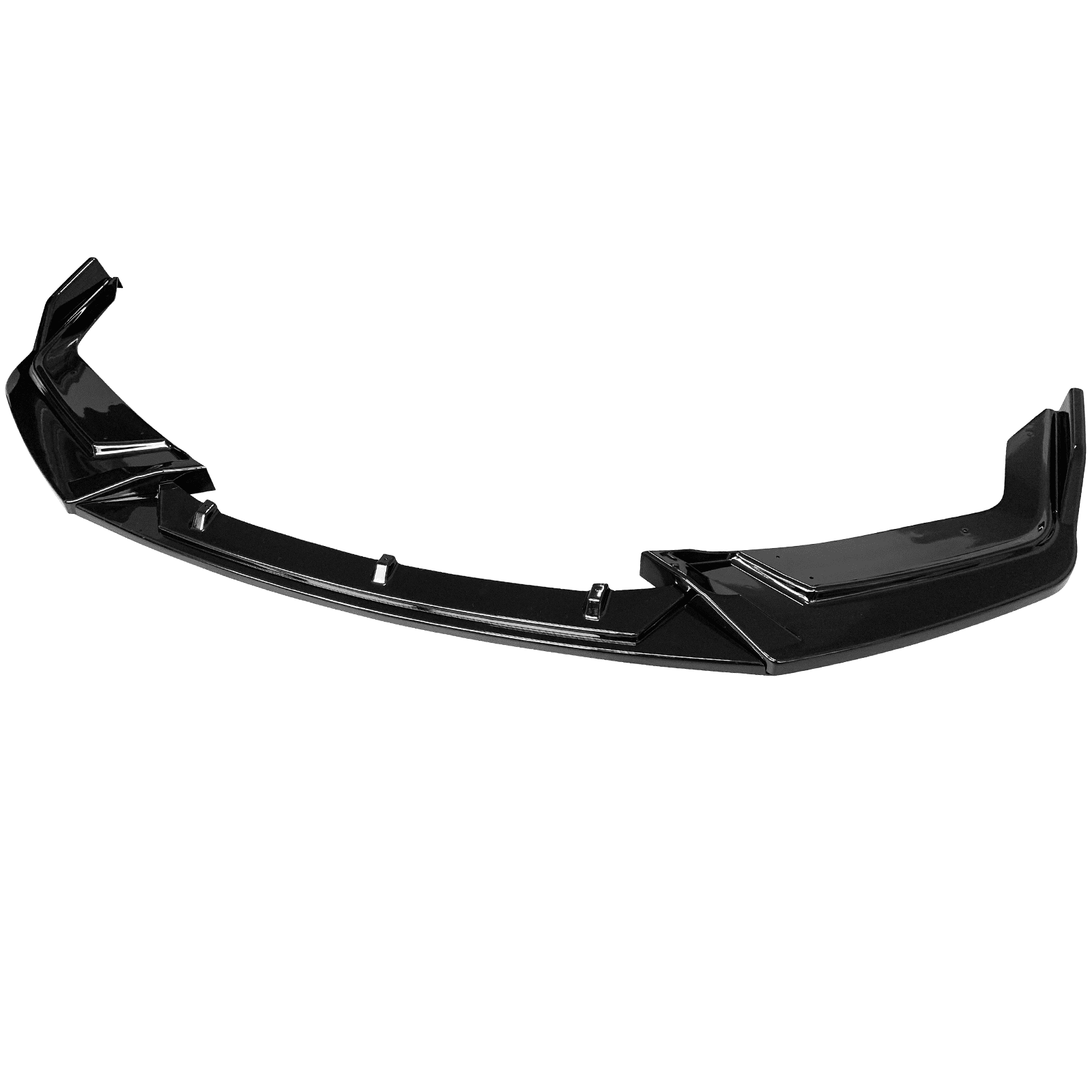 Ikon Motorsports Front Bumper Lip Compatible With 17-21 Honda Civic Hatchback & Si IKON Style Gloss Black Front Air Dam Chin Spoiler Splitter 3PCS