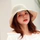 thumbnail image 2 of Women Sun Protective Hat Cotton Knitted Foldable Soft Breathable Beach Cap for Outdoor New, 2 of 5