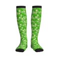 thumbnail image 3 of Compression Socks for Women and Men - Green Cucumber Compression Socks Circulation for Workout, 3 of 8