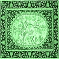 thumbnail image 1 of Ahgly Company Indoor Square Persian Emerald Green Traditional Area Rugs, 8' Square, 1 of 4