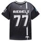 thumbnail image 2 of Camiseta tipo jersey de fútbol STAR WARS Rebels de malla negra y plateada, 2 of 4