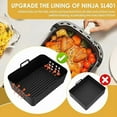 thumbnail image 4 of 2Pcs/1Pcs Air Fryer Silicone Liners for Ninja SL400 SL401 Stack XL Basket Reusable AirFryer Baking Tray Airfryer Accessories, 4 of 9