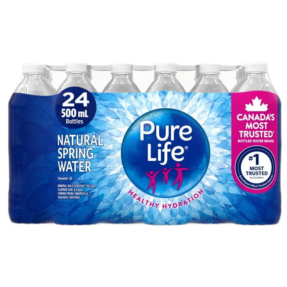 Pure Life Natural Spring Water, 24x500ml