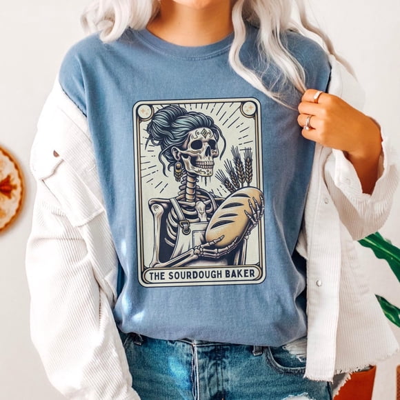 Sourdough Bread Baker Tarot Card Homemaker Starter T-Shirt All Size S-3Xl