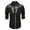 a-Black5011, variant on FINALGANG Mens Long Sleeve Stand Collar Shirt With White Floral Embroidery Slim Fit Button Down Shirt For Formal Party Daily Wear Black M