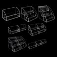 thumbnail image 3 of Clear Display Risers Stand 1 2 3 Tiers Acrylic Display Shelf with Divider Cupcakes Dessert Stand Figures Organizers Rack, 3 of 8