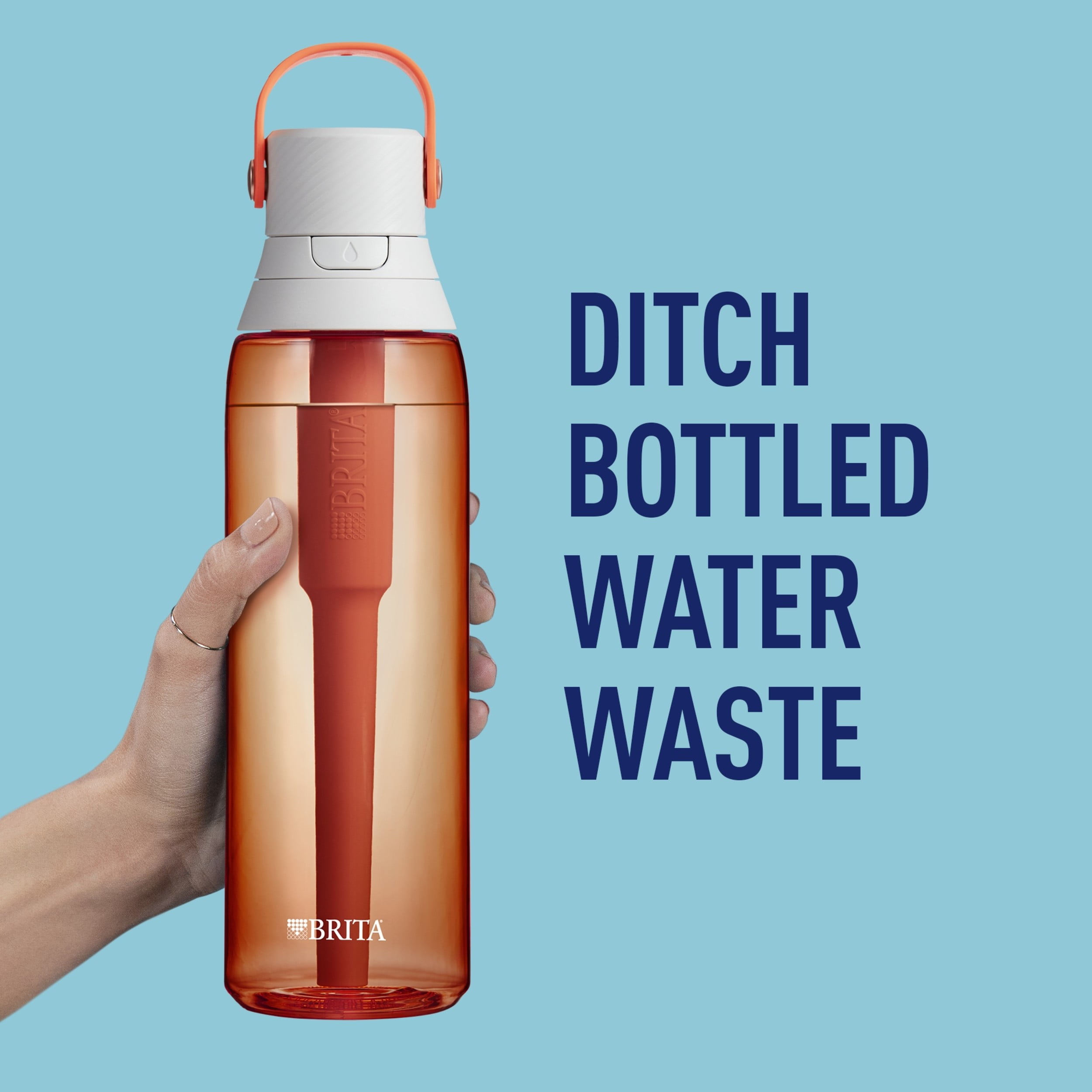 Leak Filtered Water Bottle, Coral, oz, 36381 - Walmart.com