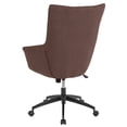 thumbnail image 3 of Flash Furniture Barcelona Home and Office Upholstered High Back Chair in Brown Fabric, 3 of 5