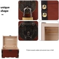 thumbnail image 4 of WEUVEB 1Pack Money Box For Kids And Adults With Retro Style And Lockable Feature In Brown 12X5.8X5.7In, 4 of 4