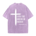 thumbnail image 6 of Christian T Shirts for Men 2026 Summer Casual Short Sleeve Crewneck Washed Vintage Shirt Christian Cross Graphic Tees, 6 of 7