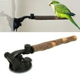 thumbnail image 1 of Natural Wood Bird Perches, Wooden Parrots Stand with Suction Cups, Non Slip Bumpy Texture for Parakeets Cockatoo Budgies Parakeets, 1 of 7