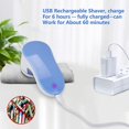 thumbnail image 4 of Pilling Shaver, Portable USB Rechargeable Clothes Pilling Shaver, Pilling Machine for Sweaters/Clothes/Curtains/Carpets, 2* Spare Blade, 4 of 5