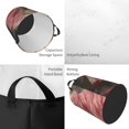 thumbnail image 2 of Balery Haired White Horse Cesta de ropa redonda con asas, impermeable, independiente, para ropa, juguetes, dormitorio y familia-Small, 2 of 6