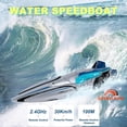 thumbnail image 4 of S1 2.4G Lancha Rápida con Control Remoto de Alta Velocidad 30 Km/H Control Remoto Eléctrico A Prueba de Agua Doble Hélice Plata, 4 of 5