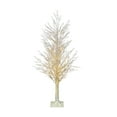 thumbnail image 1 of 5FT prelit white birch tree, plastic white berries,170 warm white microdot tape light (17 twinkling), 1 of 2