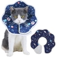 thumbnail image 1 of Collar de recuperación suave para gatos, collar cónico ajustable para mascotas después de la cirugía, collar isabelino ligero para gatitos M, 1 of 5