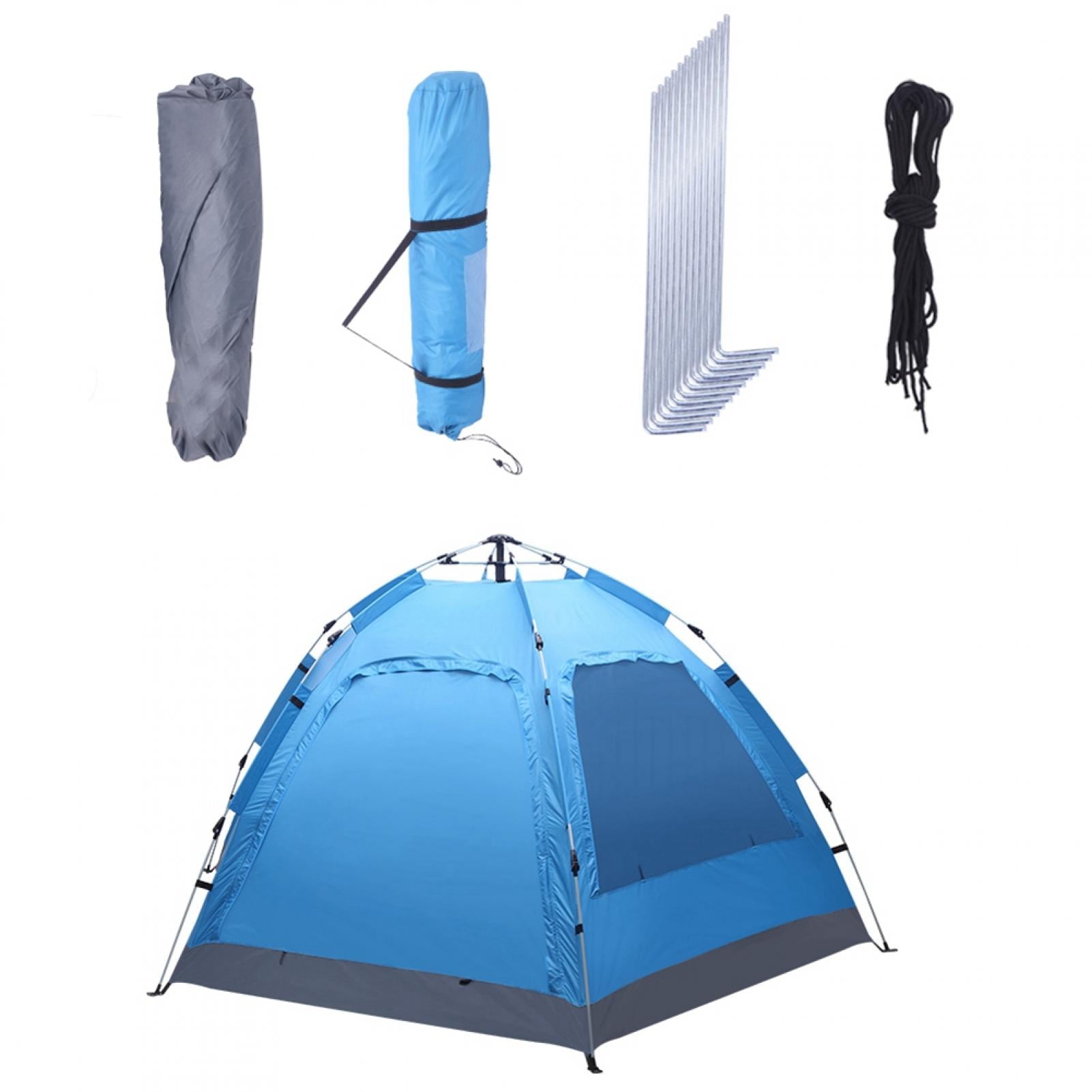 Details about / Waterproof 3-4 Person Automatic Instant Up Outdoor Camping Large Tent