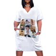 thumbnail image 1 of Vestido holgado con bolsillos del zodiaco Aries de Jung Hae In Collage, vestidos elegantes de tallas grandes, vestidos de verano para mujer, 1 of 7