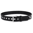 thumbnail image 3 of Punk Style Belt Edgy Punk Rock Rivet Belt with Square Rivets Metal Inlays Adjustable Straps Alternative Fashion Accessory Square Rivets Belt, 3 of 8