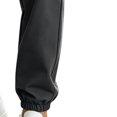 thumbnail image 3 of MexChoioe Mens Multi Pocket Cargo Pants Quickly Dry Elastic Drawstring Waist Cuffed Jogger Trousers for Outdoor Hiking Cargo Pants, 3 of 4