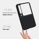 thumbnail image 3 of ABEEL For Huawei Pura X Case Carbon Fiber Texture Phone Back Cover with Metal Buttons - Black, 3 of 5