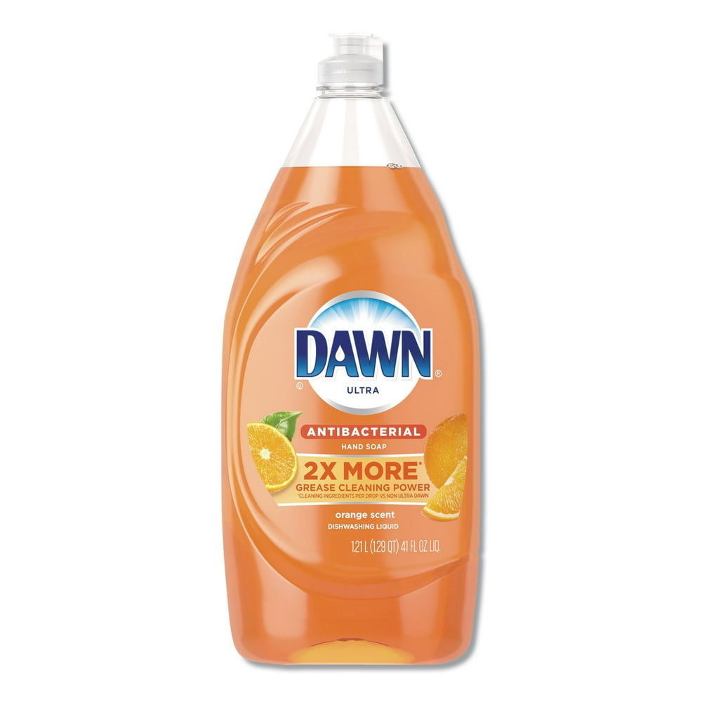 Ultra Antibacterial Dishwashing Liquid, Orange Scent, 41 oz Bottle