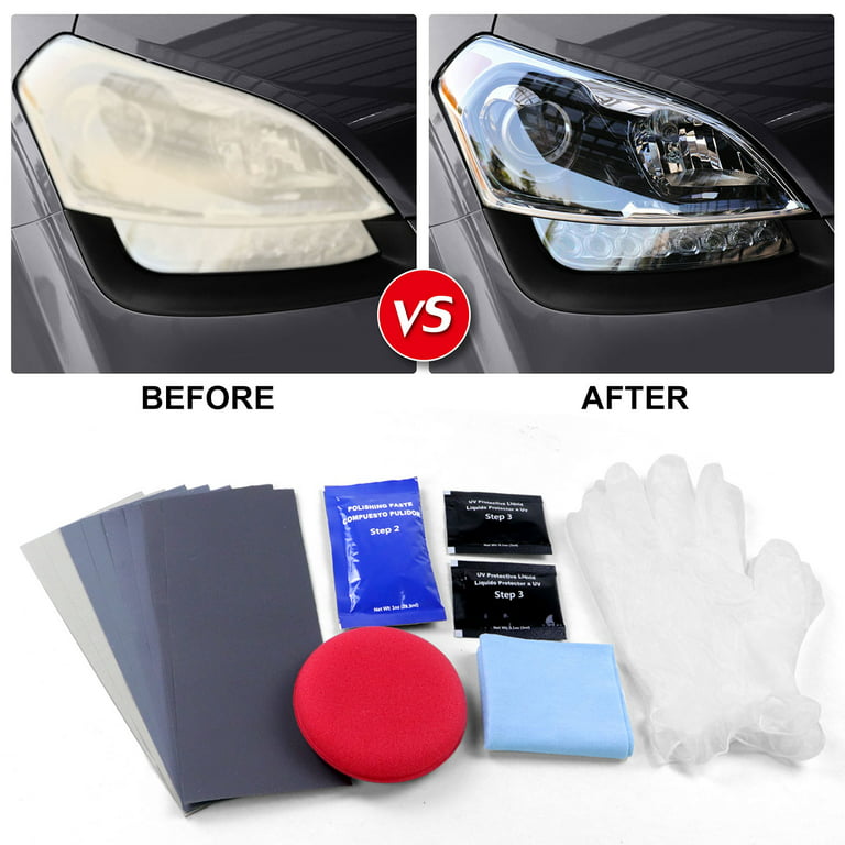 Headlamp Brightener Kit DIY Headlight Restoration For Car Dead