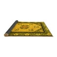 thumbnail image 2 of Ahgly Company Indoor Square Oriental Yellow Asian Inspired Area Rugs, 7' Square, 2 of 4