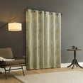 thumbnail image 2 of Sun Zero Sonora 2-pack Snakeskin Trellis 100% Blackout Grommet Curtain Panel Pair, 40"W x 84"L, Taupe, 2 of 8
