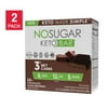 No Sugar Keto Bar Chocolate Fudge Brownie (12-count) 2-pack