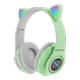 thumbnail image 3 of Audifonos Gamer Bluetooth Necnon Nbh-07 Oreja Gato verde Unitalla NECNON NBH-07, 3 of 6