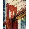 thumbnail image 2 of NOAH 15x18 White Modern Wood Framed Museum Art Print Titled - Into Manhattan II, 2 of 4