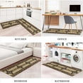 thumbnail image 6 of Southwestern Country Tribe Kitchen Rugs and Mats Set of 2,Rio Grande Antique Kitchen Decor Rubber Backing Non-Slip Absorbent Kitchen Mats for Sink,Waterproof Runner Rug for Laundry Room, 6 of 6