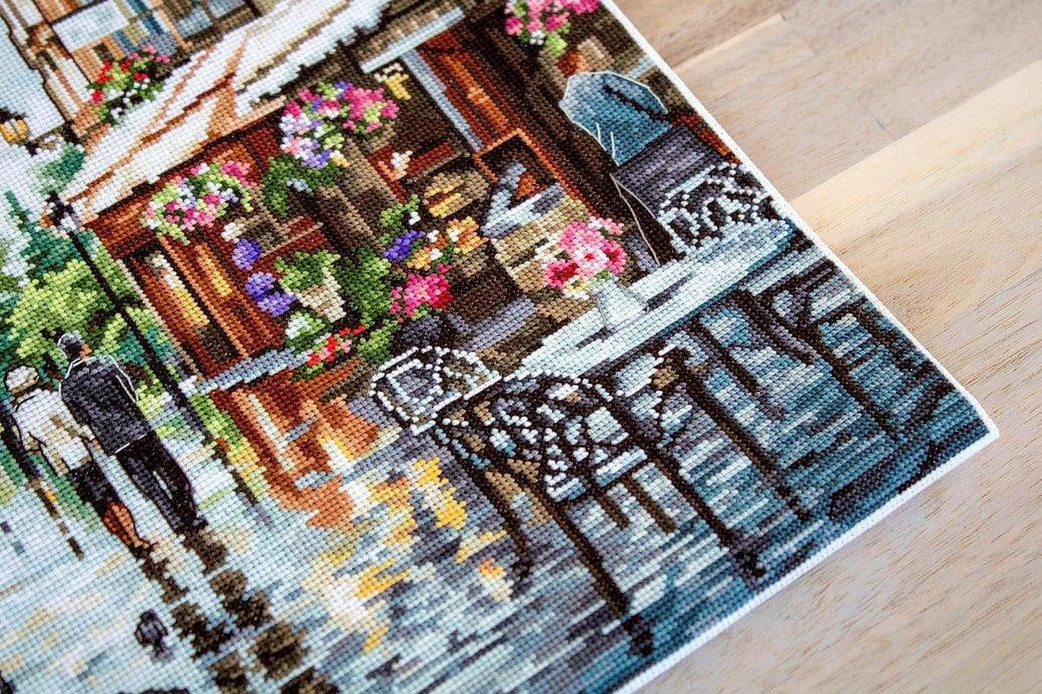 Luca-S Paris in Flowers Counted Cross-Stitch Kit