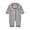 Grey, variant on Newborn Baby Girls Boys Solid Color Pajamas Romper Button Up Lapel Sleepwear Pj's Jumpsuit Size 0 M-3 M