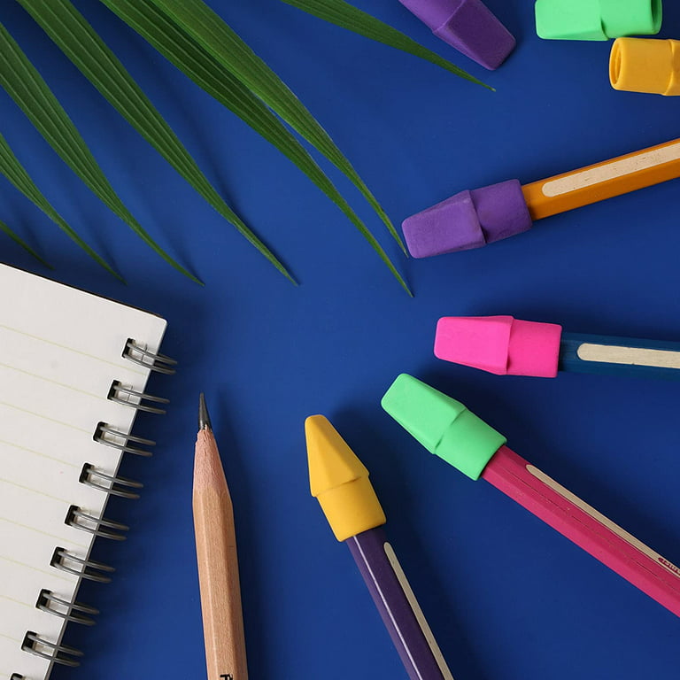 Sibba 20PCS Pencil Top Erasers, Neon Color Pencil Caps Erasers, Kid Eraser  Caps for Pencils, Pencil Erasers Set for Students, Art Drawing, Teacher
