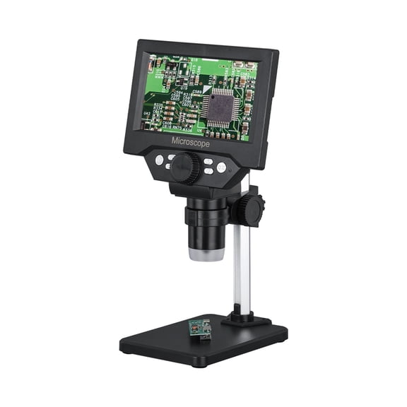 Digital Scope For Soldering 5.5 Inch Lar Base LCD Display 8LED Light 1-1000X Continuous Amplification Magnifier