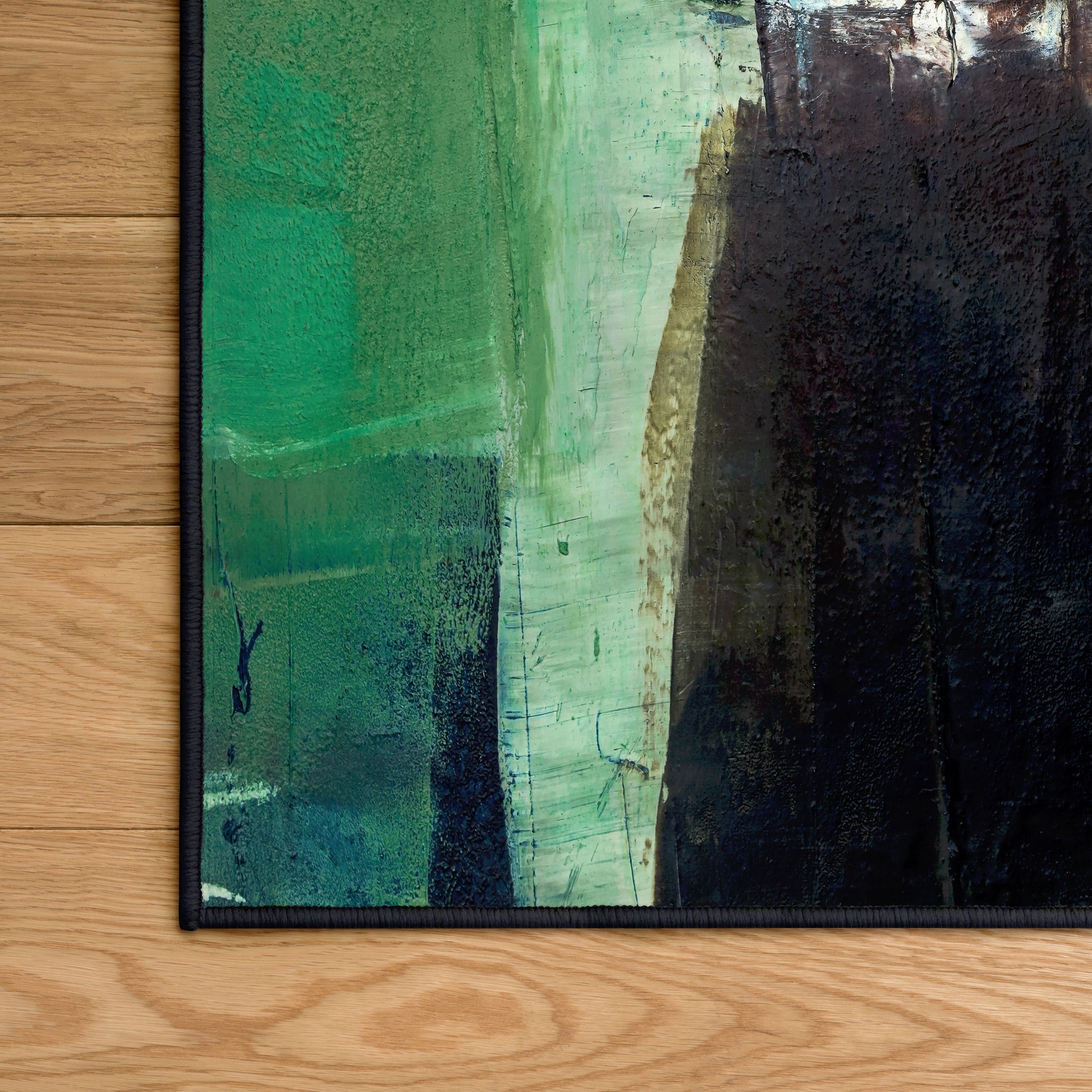 Verdure Washable Abstract Art Area Rug size 8'x10', Power-loomed, Heavenly Softness with Non-Slipping Backing