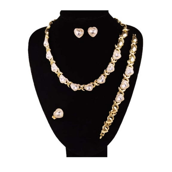JoeytheJewelryNY HUGS &KISSES xo set gold Plated #171