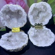 Crystal Geode Box, Valentines Day Unique Box For Proposal and Wedding, Agate Natural Geode Jewelry Box R