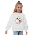 thumbnail image 3 of Odeerbi Kids Boys Girls Halloween Ghost Crewneck Sweatshirts Fall Winter Cotton Sweatshirt Kids Kids Cute Solid Color Halloween Print Long Sleeve Sweatshirts Top Kids Clothes White, 3 of 6