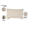 thumbnail image 3 of Covermates Pillow Cover - Weather Resistant, Full Side Zipper, LuxeGuard Collection, Sand Stripe, 3 of 6