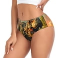 thumbnail image 2 of Fotbe Realistic Style Forest Dinosaur Calzones Estampados para Mujer – Ropa Interior de Algodón, Cómoda, Suave y Elástica-X-Small, 2 of 6