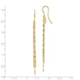 thumbnail image 2 of 14k Polished Tassle Dangle Shephard Hook Earrings - 1.4 Grams - Measures 75x2mm Wide, 2 of 2