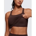 thumbnail image 4 of CRZ YOGA Butterluxe Racerback Sports Bras for Women Padded Y-Back Longline Workout Yoga Tops, 4 of 5
