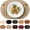 Apricot, variant on Placemats, Oval Placemats 2mm Ultra Thick Faux Leather Table Mats, Heat Resistant Waterproof Wipeable Dining Mats for Kitchen Table, Set of 8, Beige