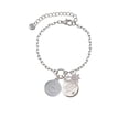 thumbnail image 2 of Delight Jewelry Stainless Steel Disc Class of 2026 Silvertone Discover Dream Explore Zoey Charm Bracelet, 6.5+2" Extender, 2 of 4