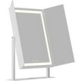 thumbnail image 3 of Impressions Vanity Lavish Trifold LED Tri Tone Makeup Mirror, 360 Degree Tilt Desk Mirror (White), 3 of 7